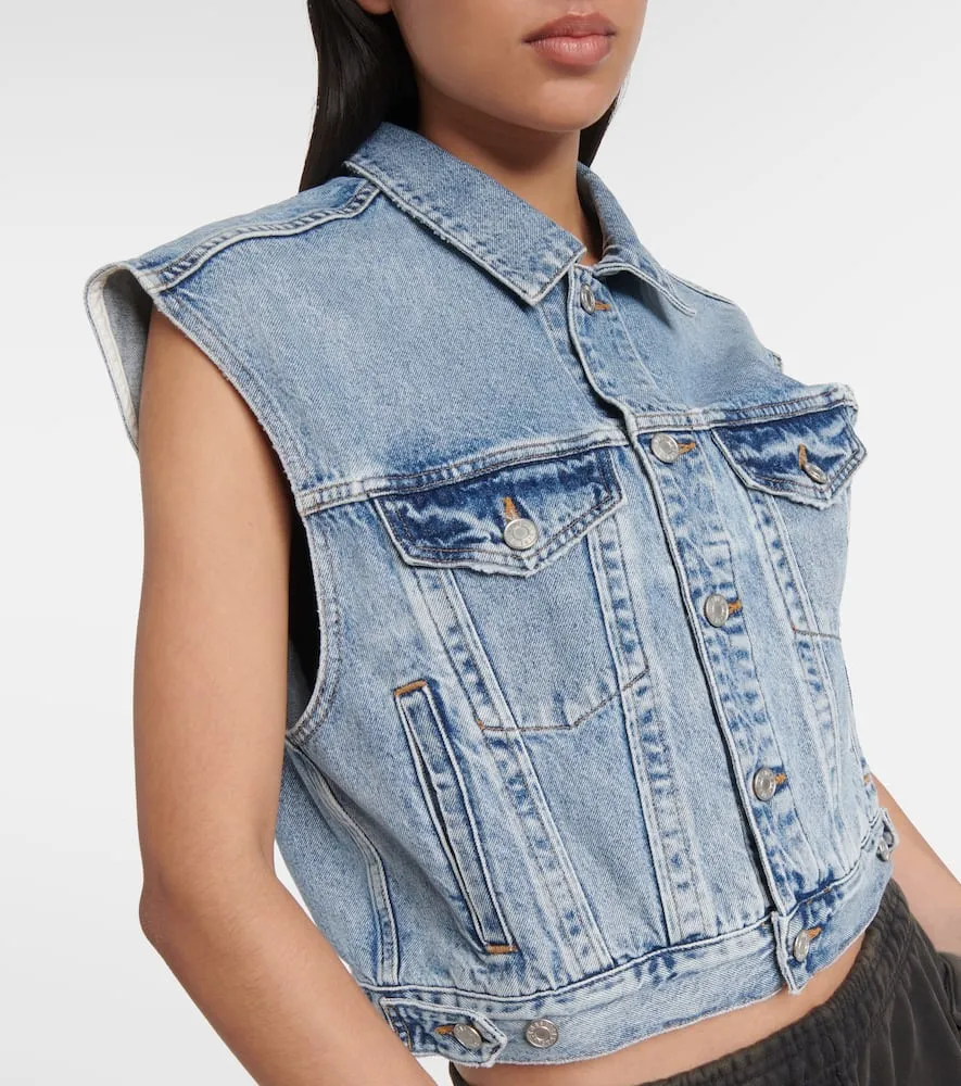 Agolde Charli denim vest