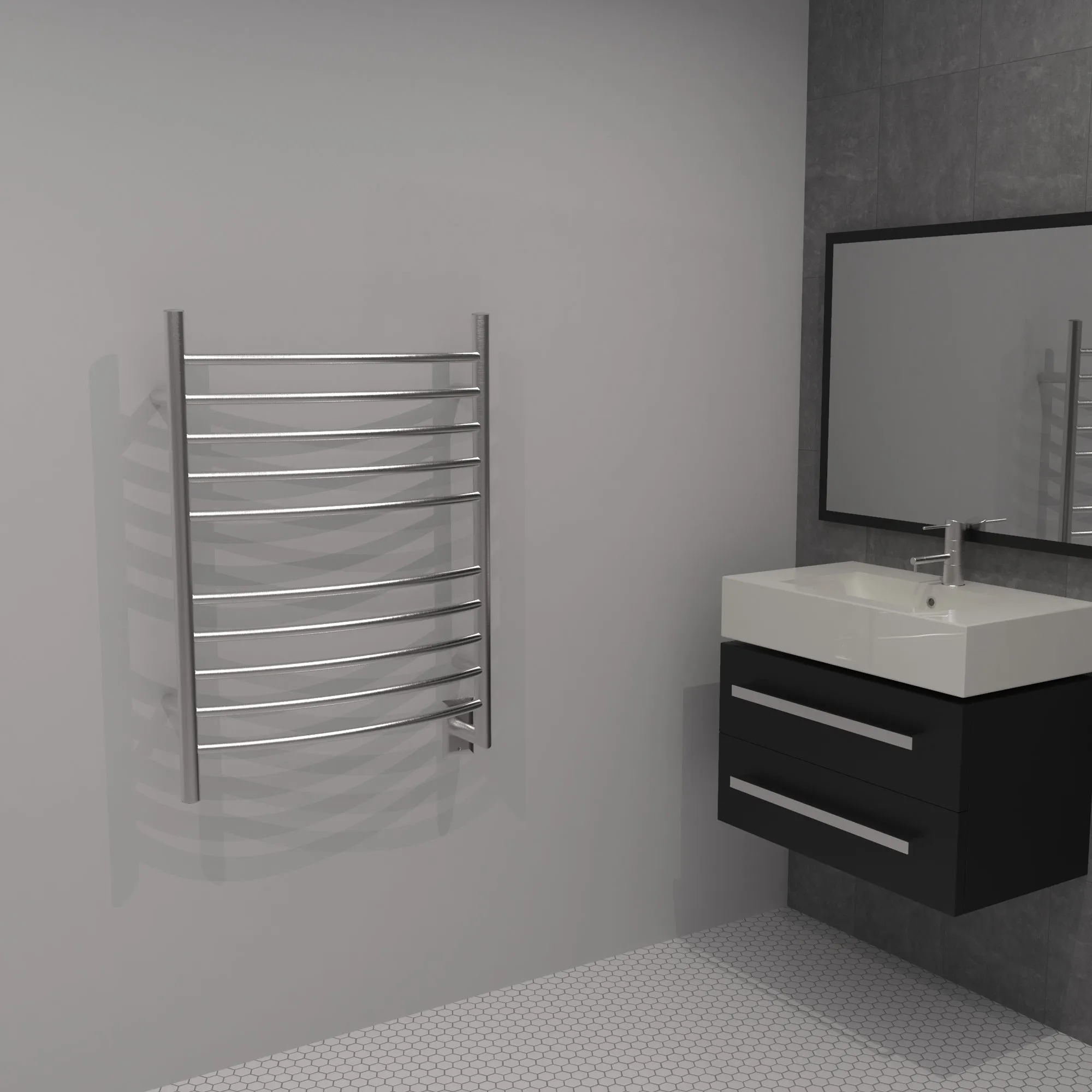 Amba RWH-C Radiant Hardwired Curved Towel Warmer