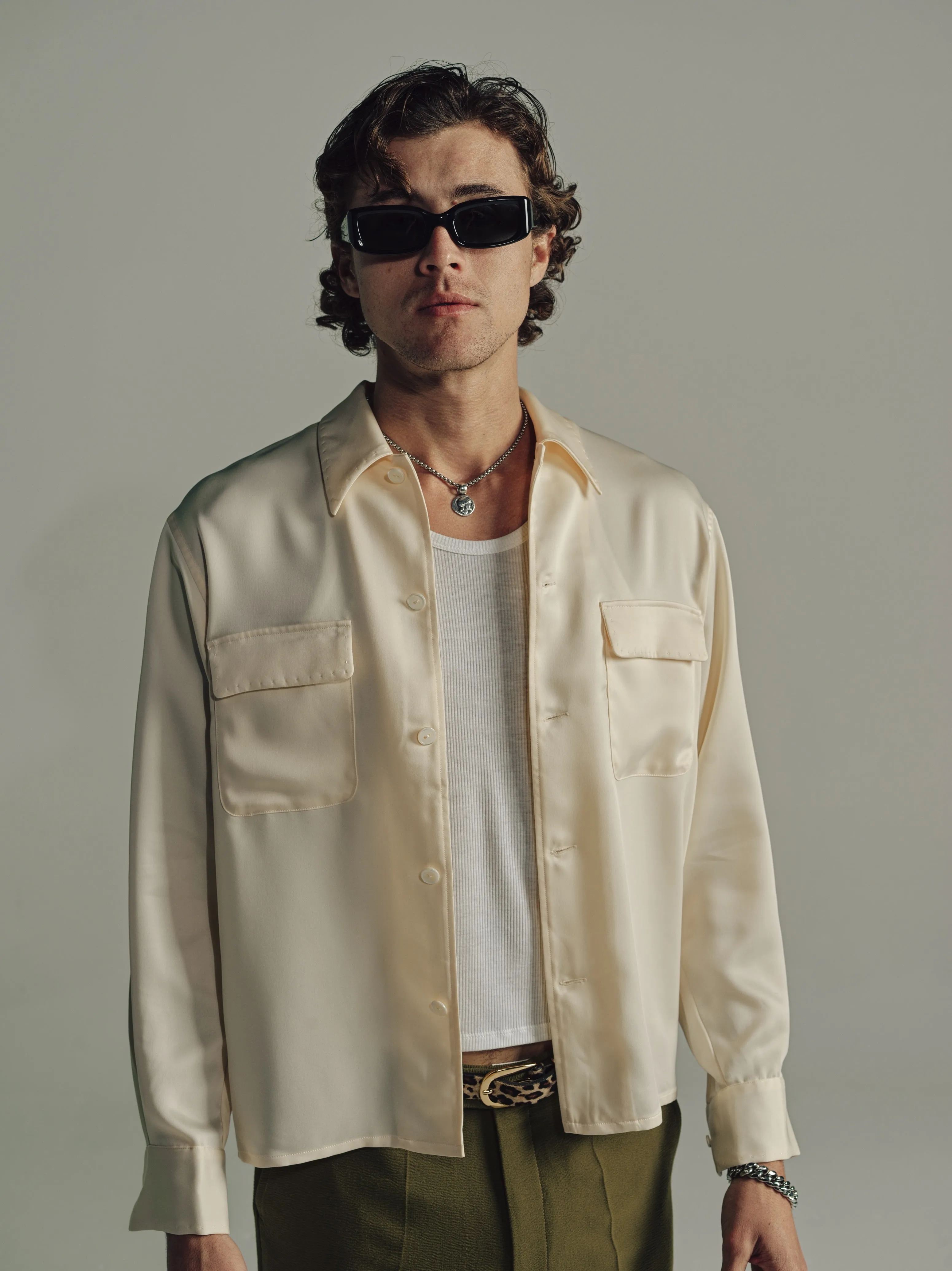 Boulavard Long Sleeve Shirt | Crema