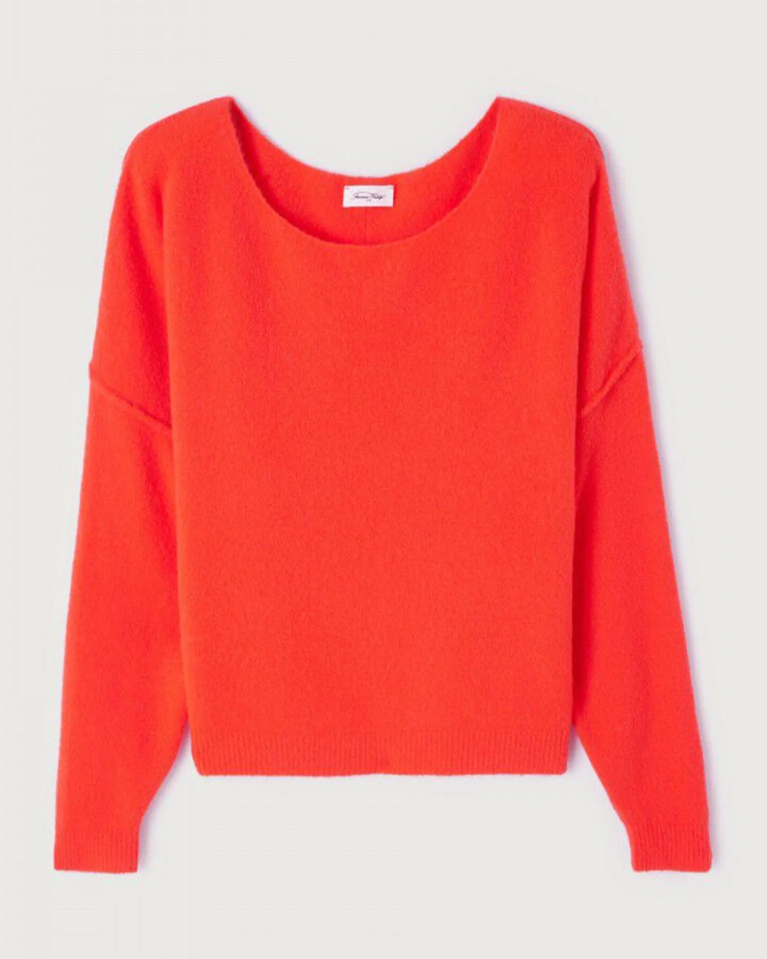 Damsville Wide Scoop Sweater in Gaspacho