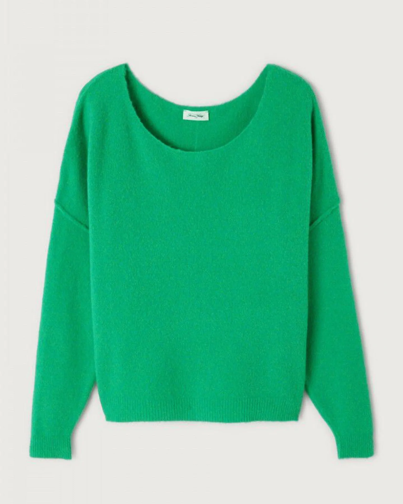 Damsville Wide Scoop Sweater in Printemps Chine