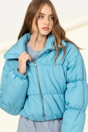 Fall For  You Cute Puffer Jacket