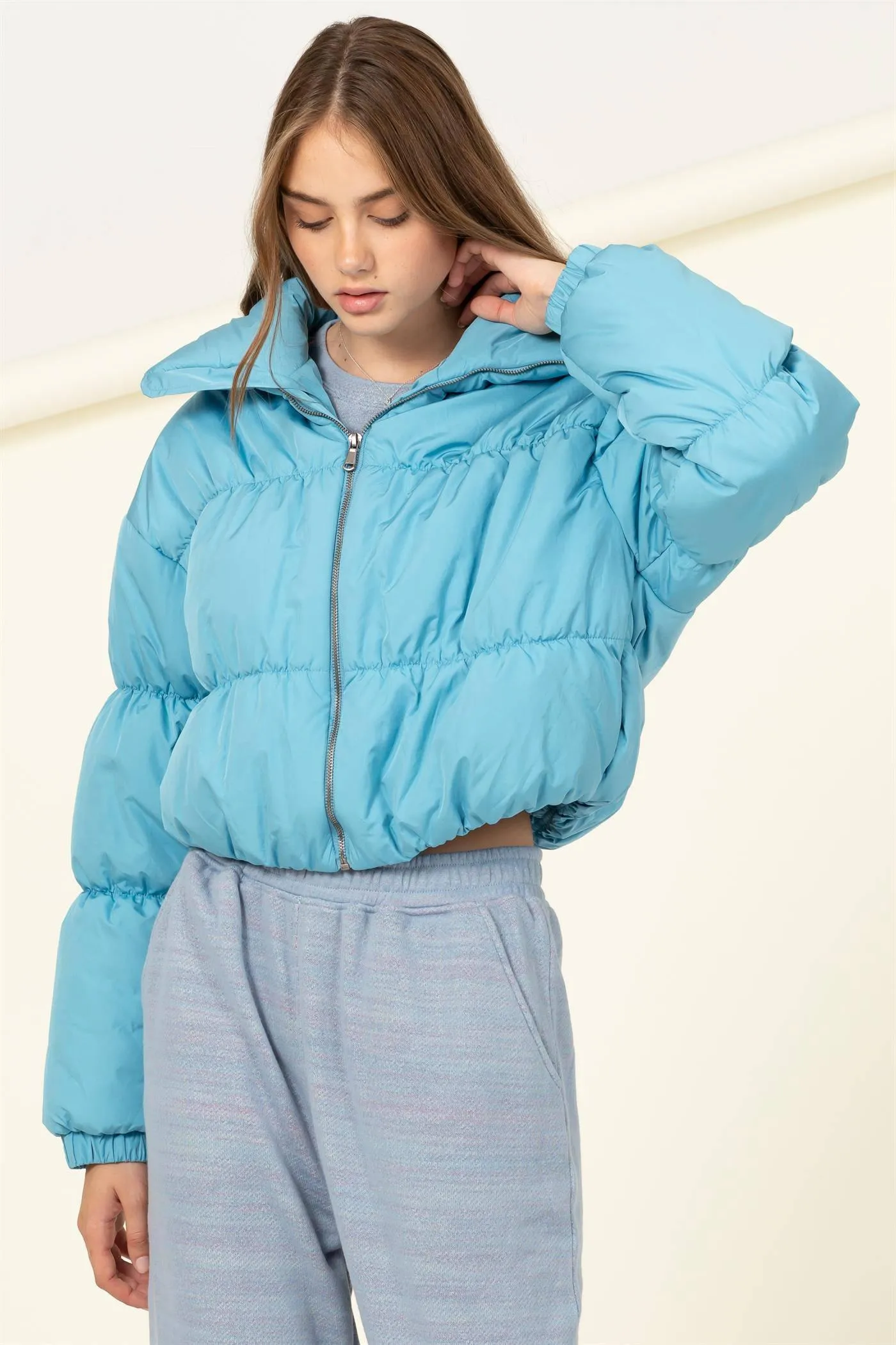 Fall For  You Cute Puffer Jacket