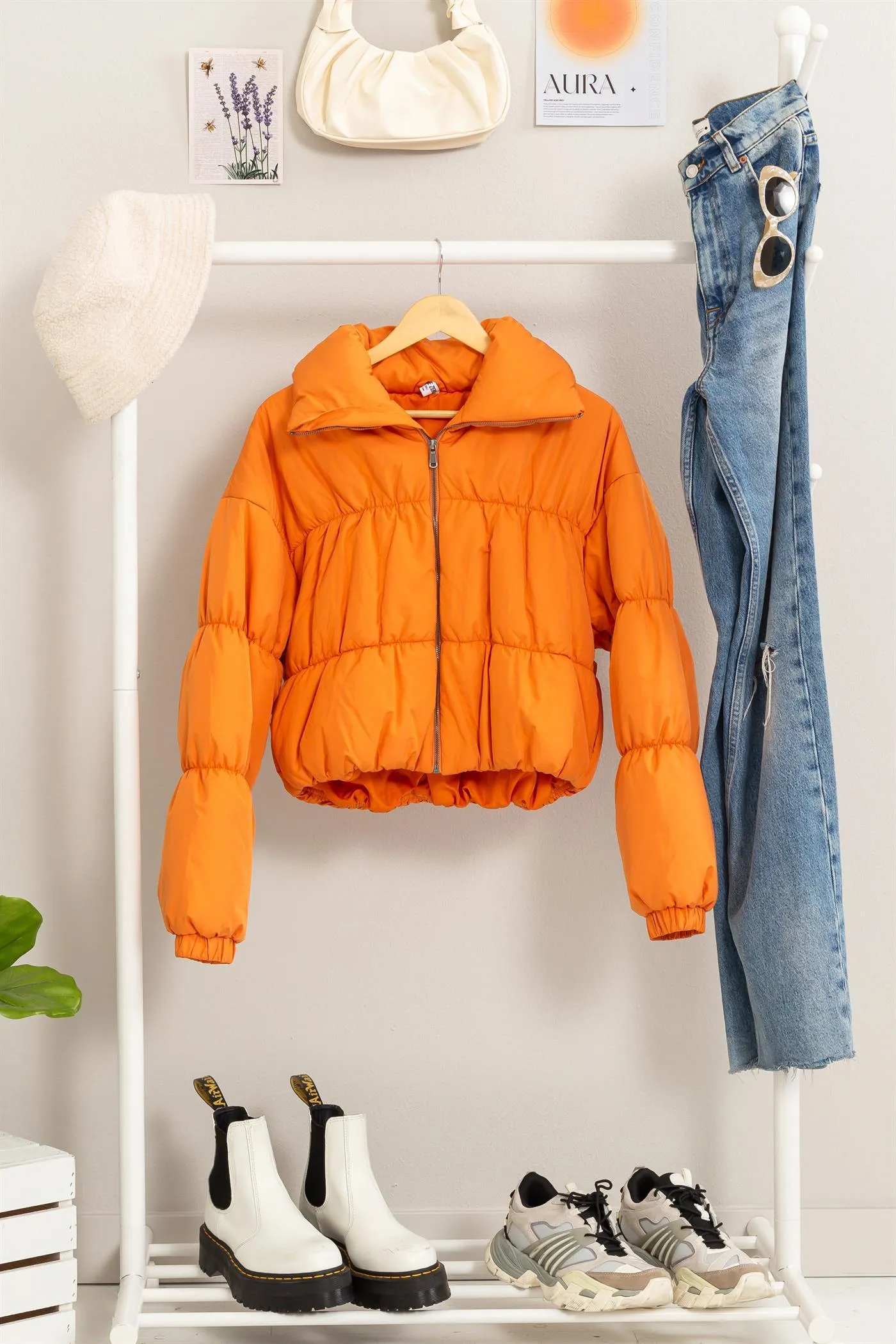 Fall For  You Cute Puffer Jacket