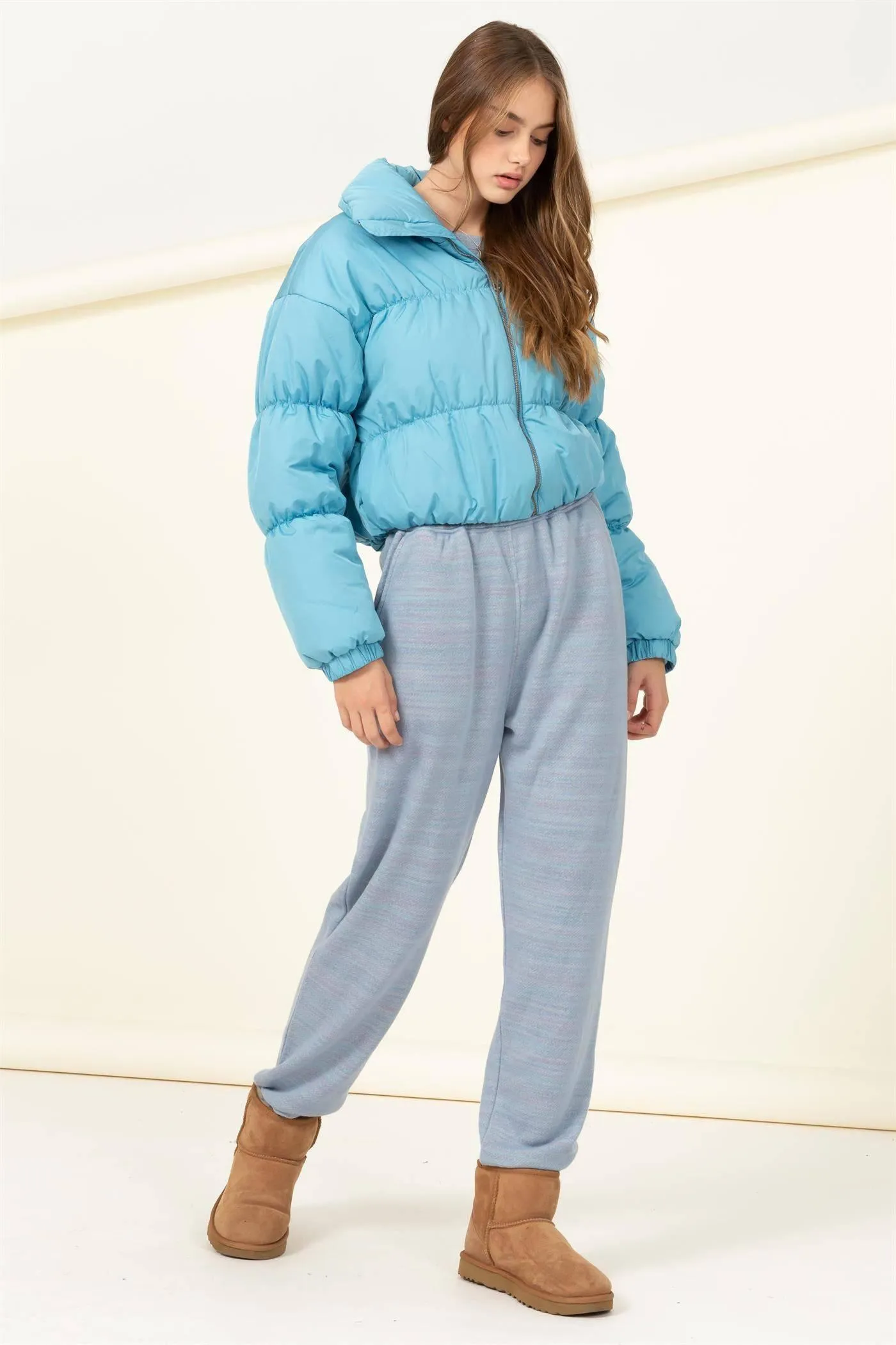 Fall For  You Cute Puffer Jacket