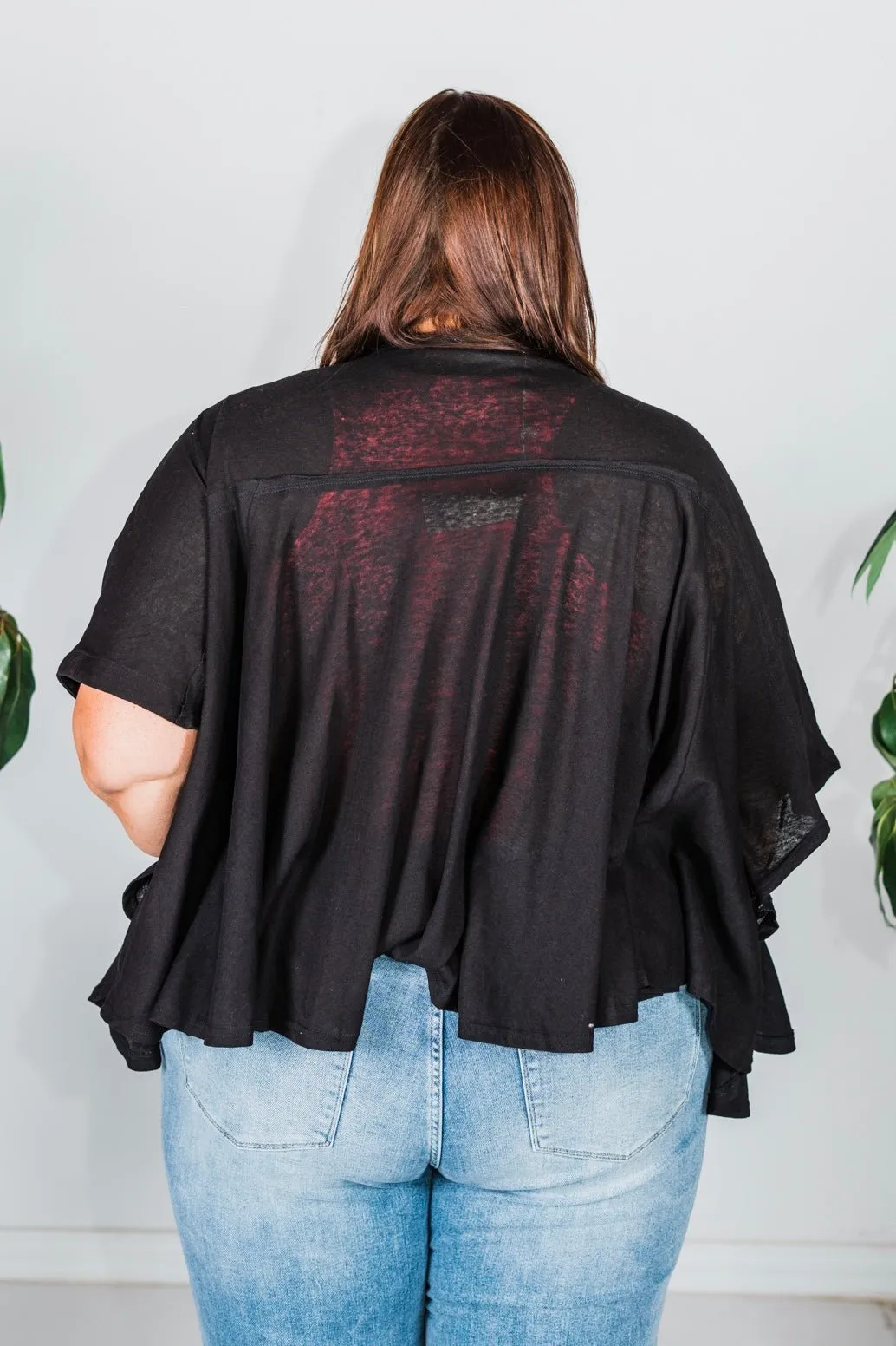 Floral Embroidered Poncho Tunic Top FINAL SALE