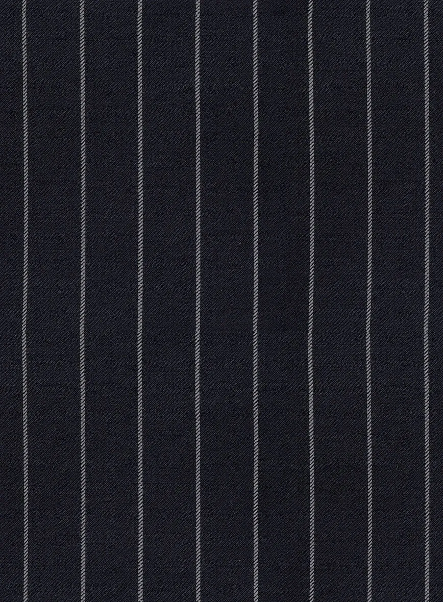 Hardy Minnis Deep Blue Rope Stripe Wool Jacket