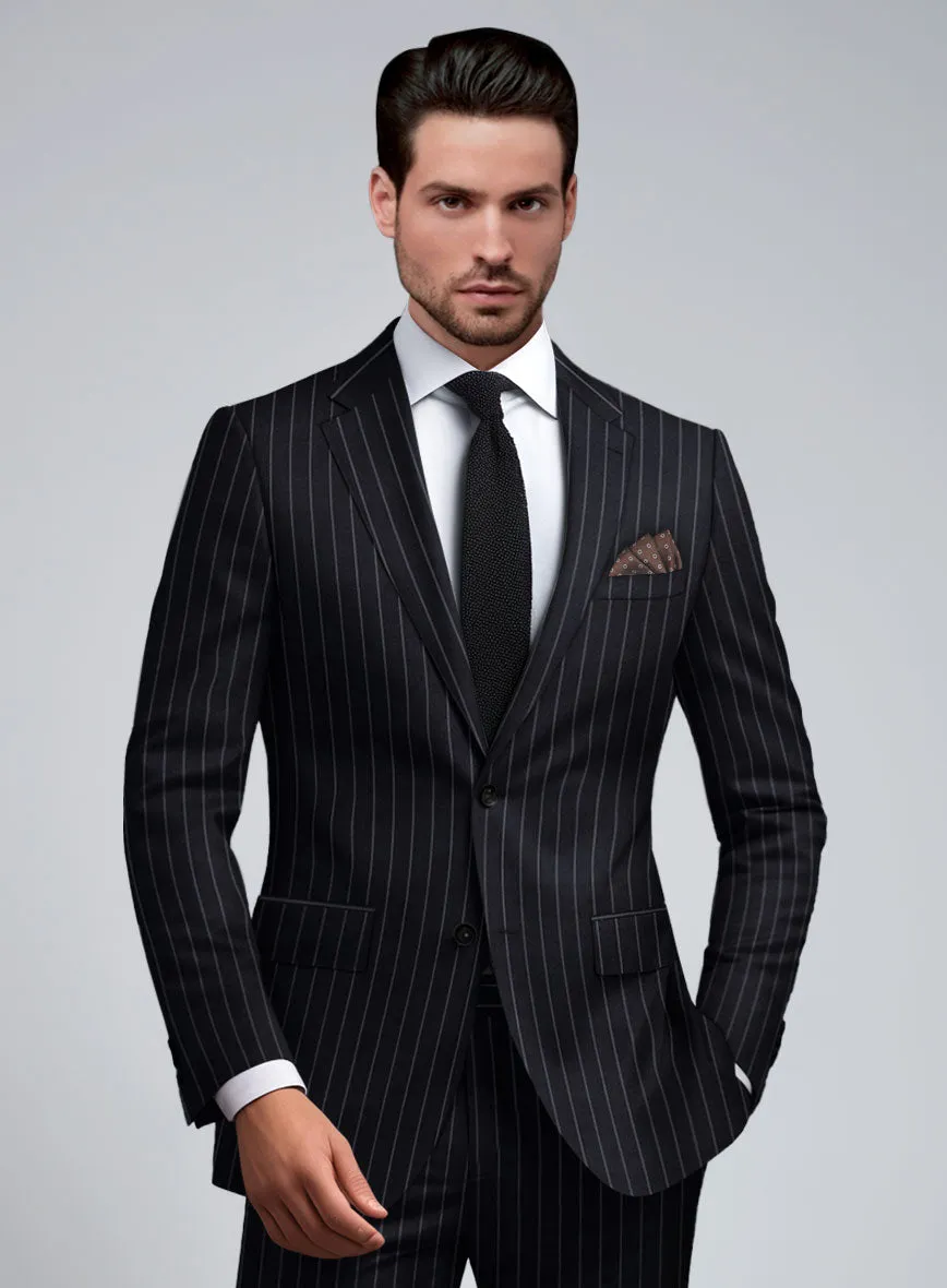 Hardy Minnis Deep Blue Rope Stripe Wool Jacket