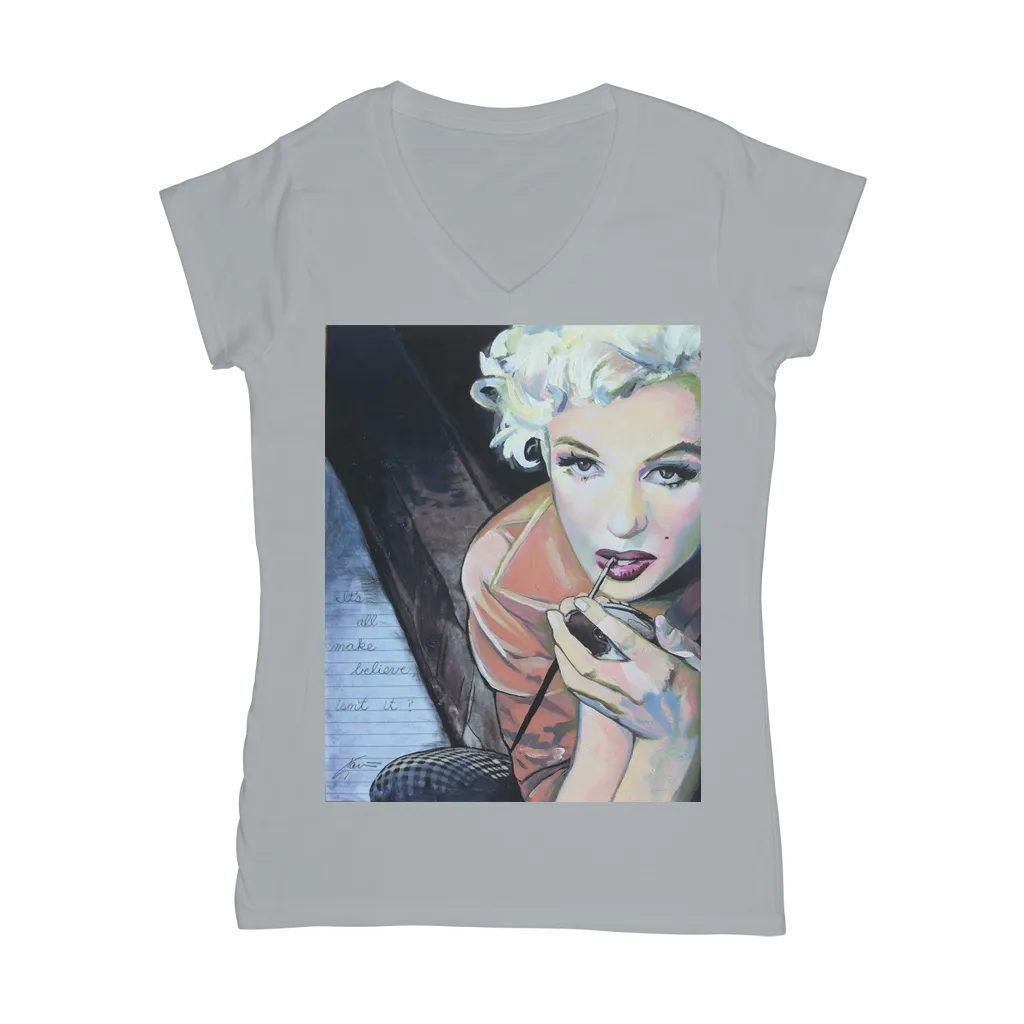 Marilyn Classic Women's V-Neck T-Shirt