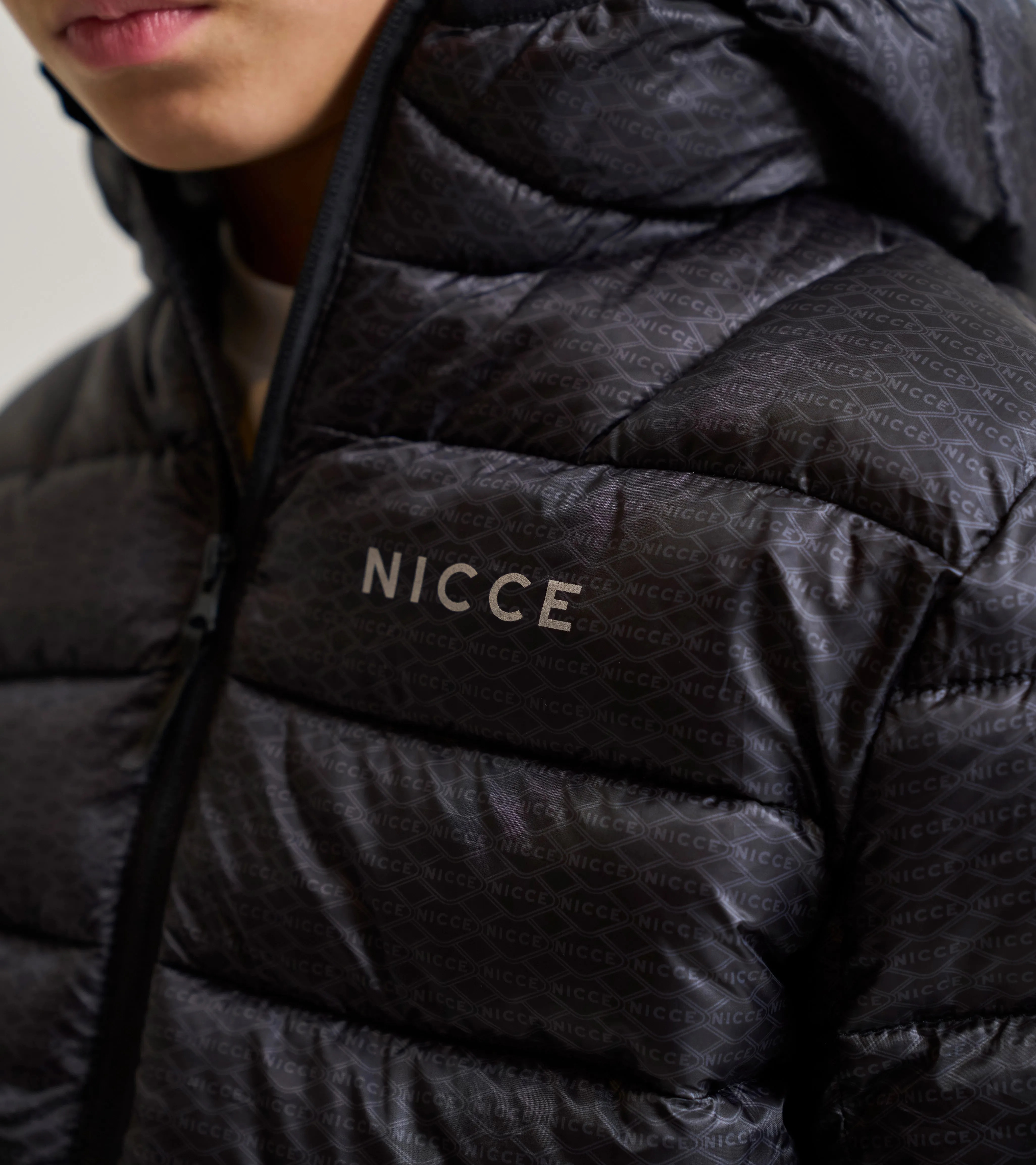 NICCE Boys Repeater Jacket | Black/Coal