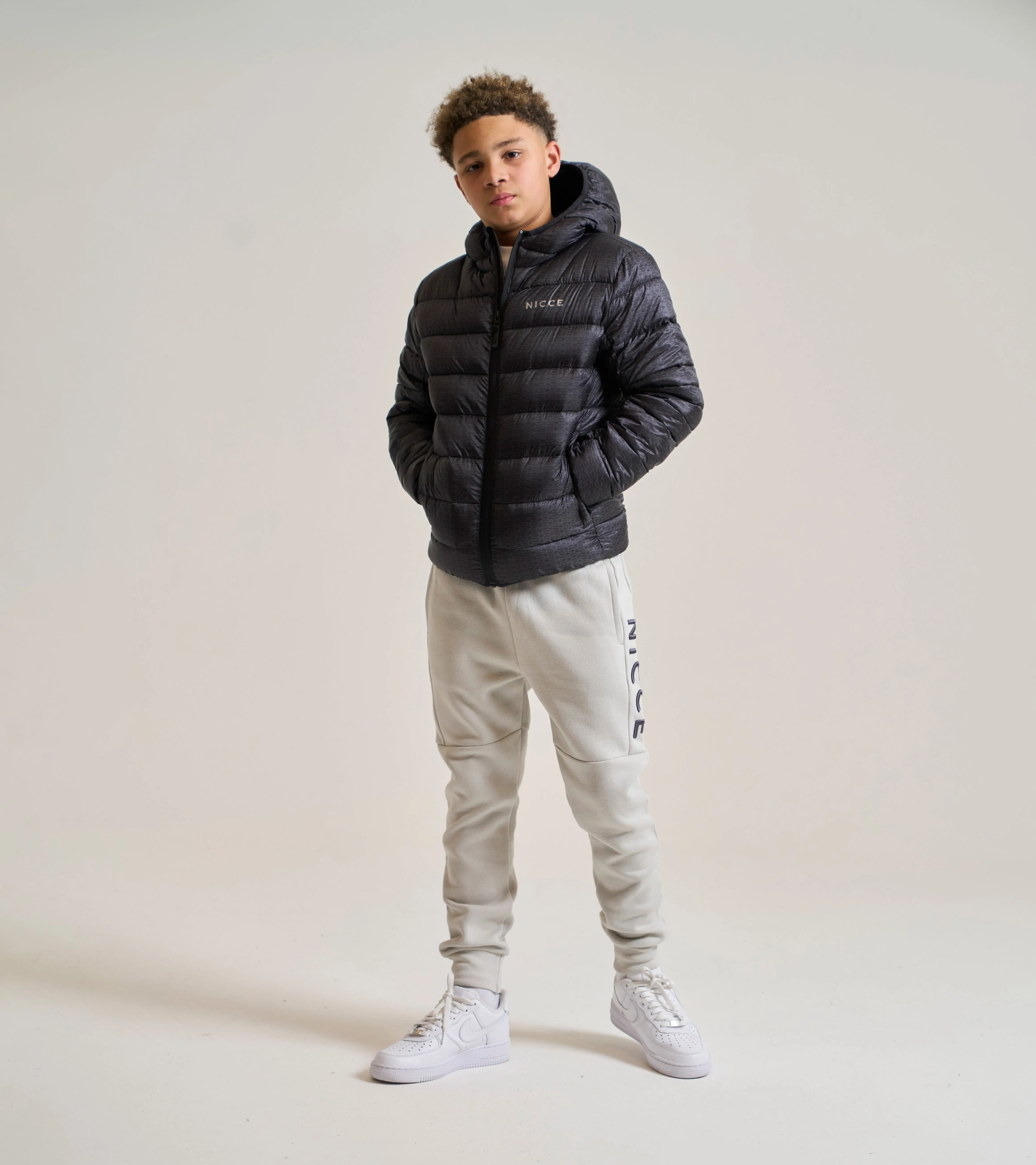 NICCE Boys Repeater Jacket | Black/Coal