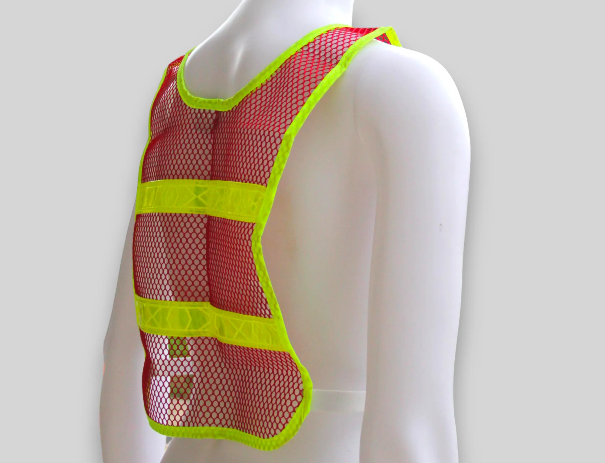 Reflective Standard Safety Vest Red/Lime