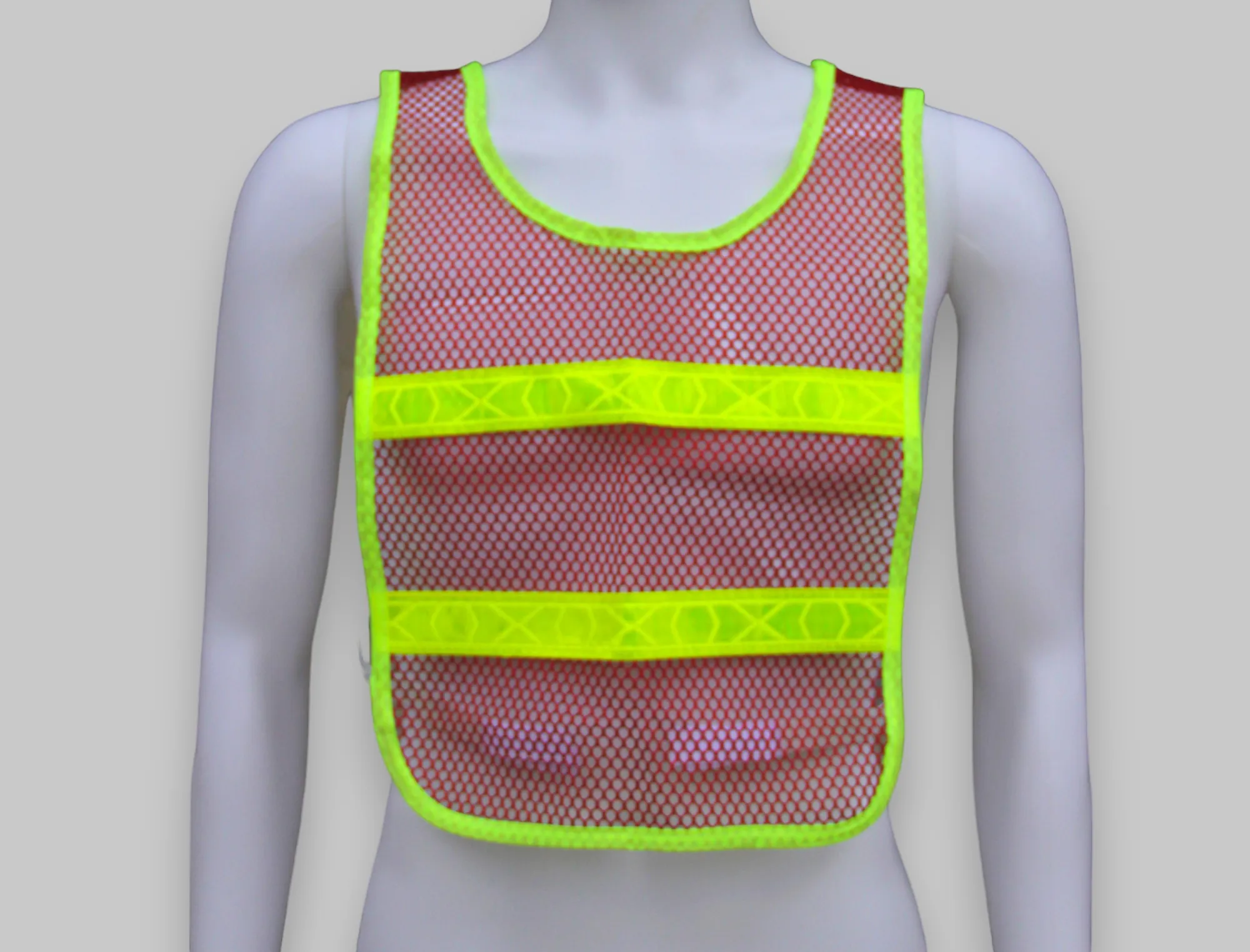 Reflective Standard Safety Vest Red/Lime