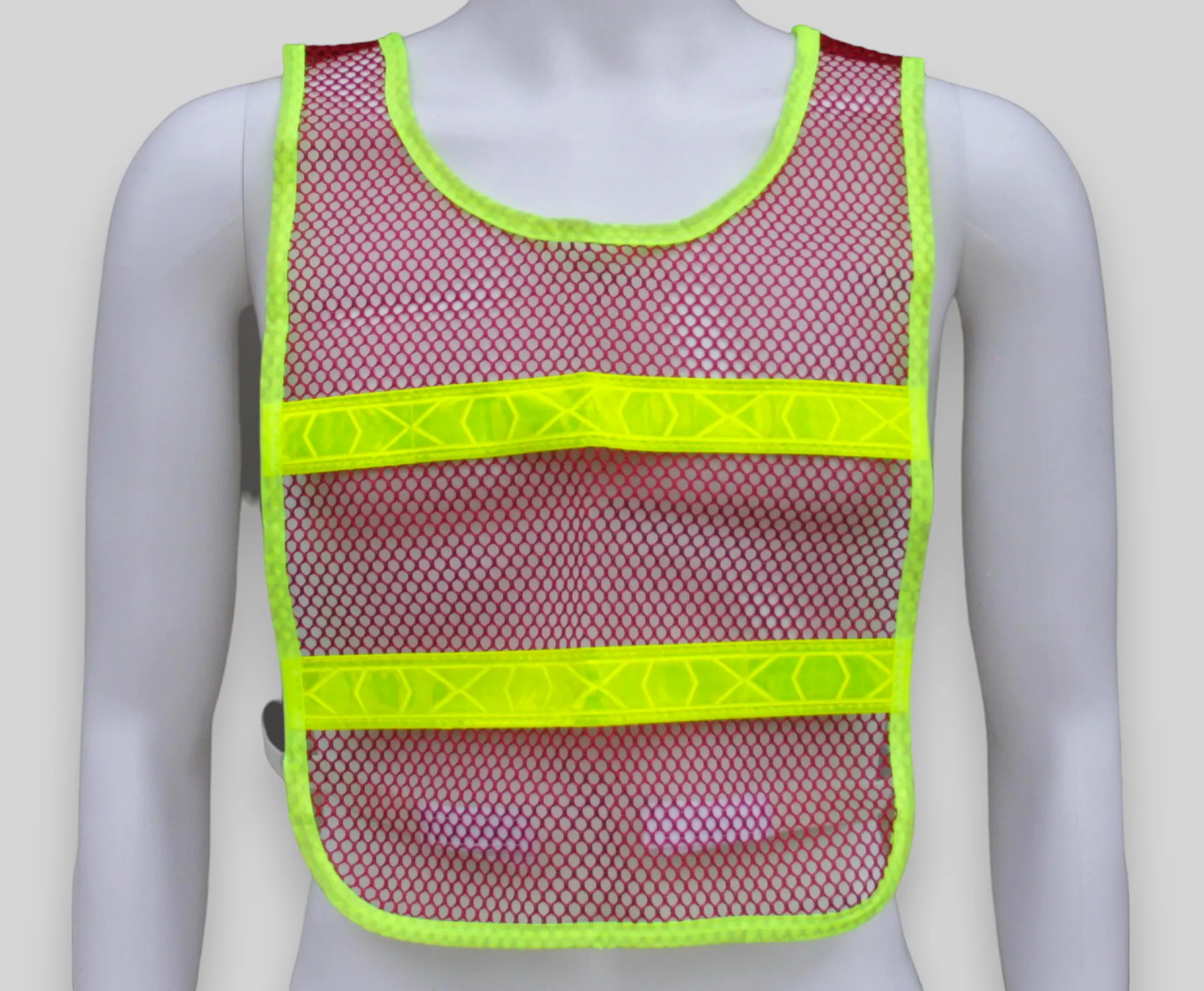 Reflective Standard Safety Vest Red/Lime