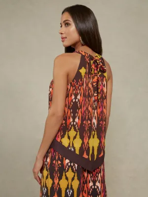 Scarf-Hem Halter Top