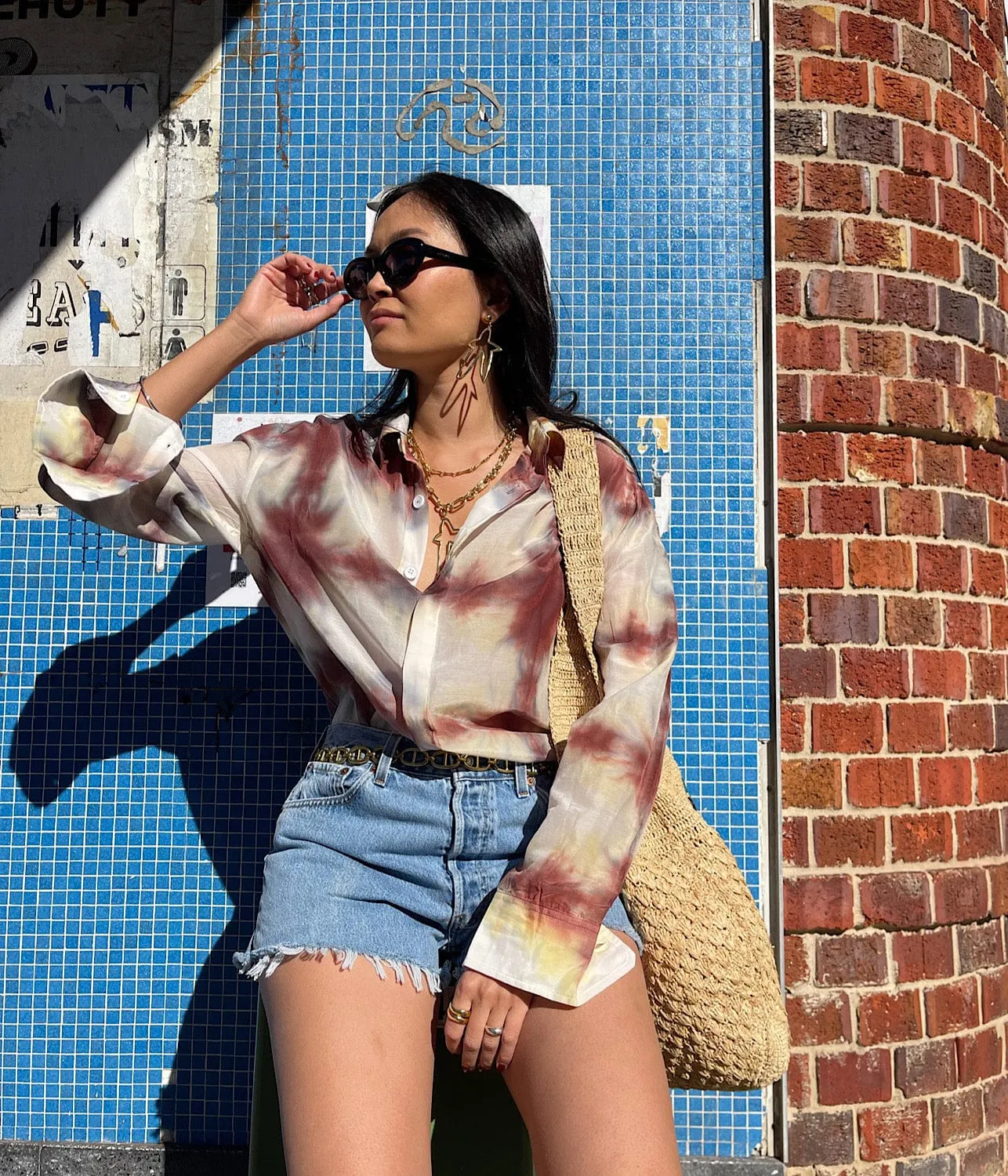 SILK COTTON COOL SHIRT- BEE STING