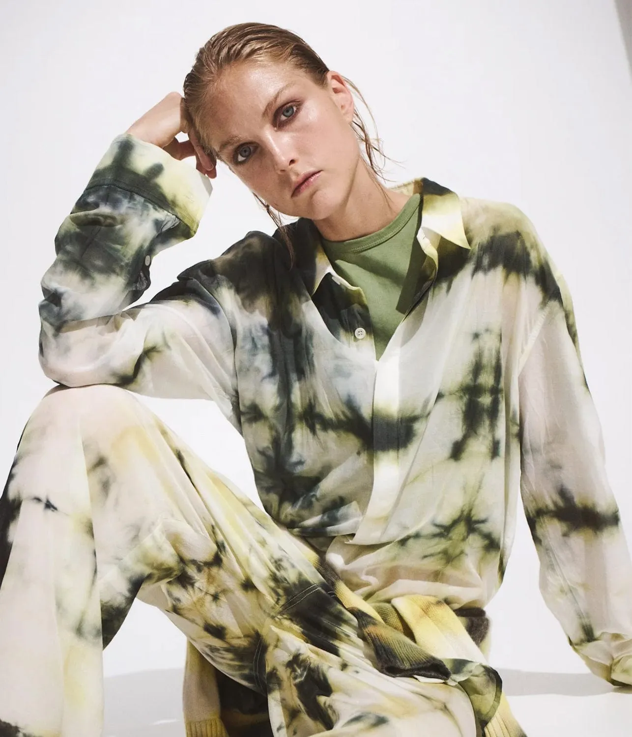SILK COTTON COOL SHIRT- BEE STING
