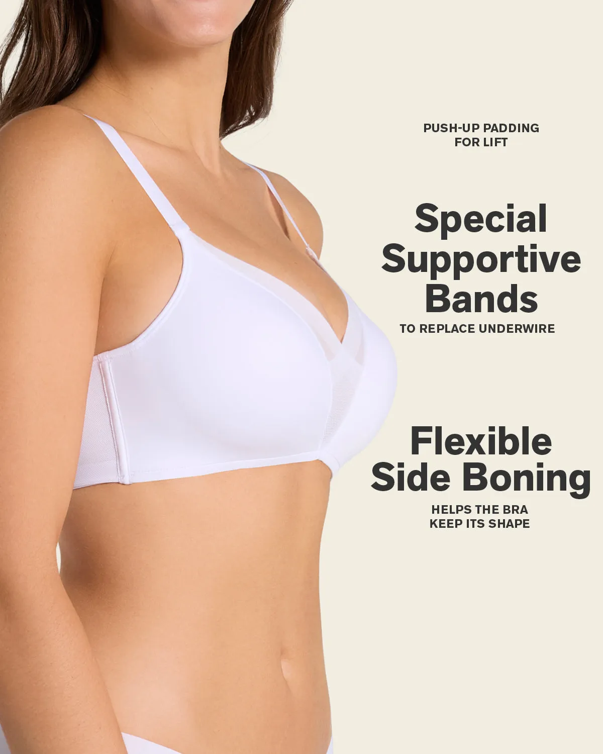 Wireless Push Up Bra